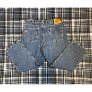 Levis 550 Relaxed Fit Jeans Mens 38x29 Medium Wash Blue Denim Tapered Leg 00550